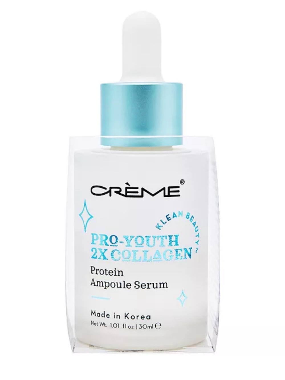 The CRÈME shop Pro-Youth 2X Collagen Protein Ampoule Serum - White & Light Blue